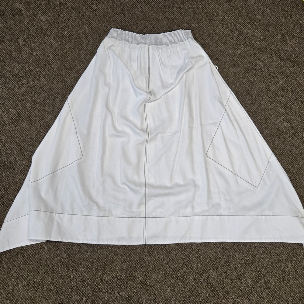 Anthropologie NEW TRACY REESE Strapless MISCHSA Dress White Pockets NWT $298 - Picture 4 of 16